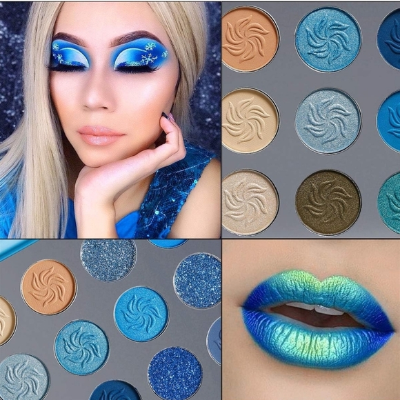 NEW Afflano Space Blue Eye Shadow pallette sealed in plastic - Picture 4 of 7